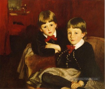 Portrait de Deux enfants aka Les Forbes Brothers John Singer Sargent Peinture à l'huile